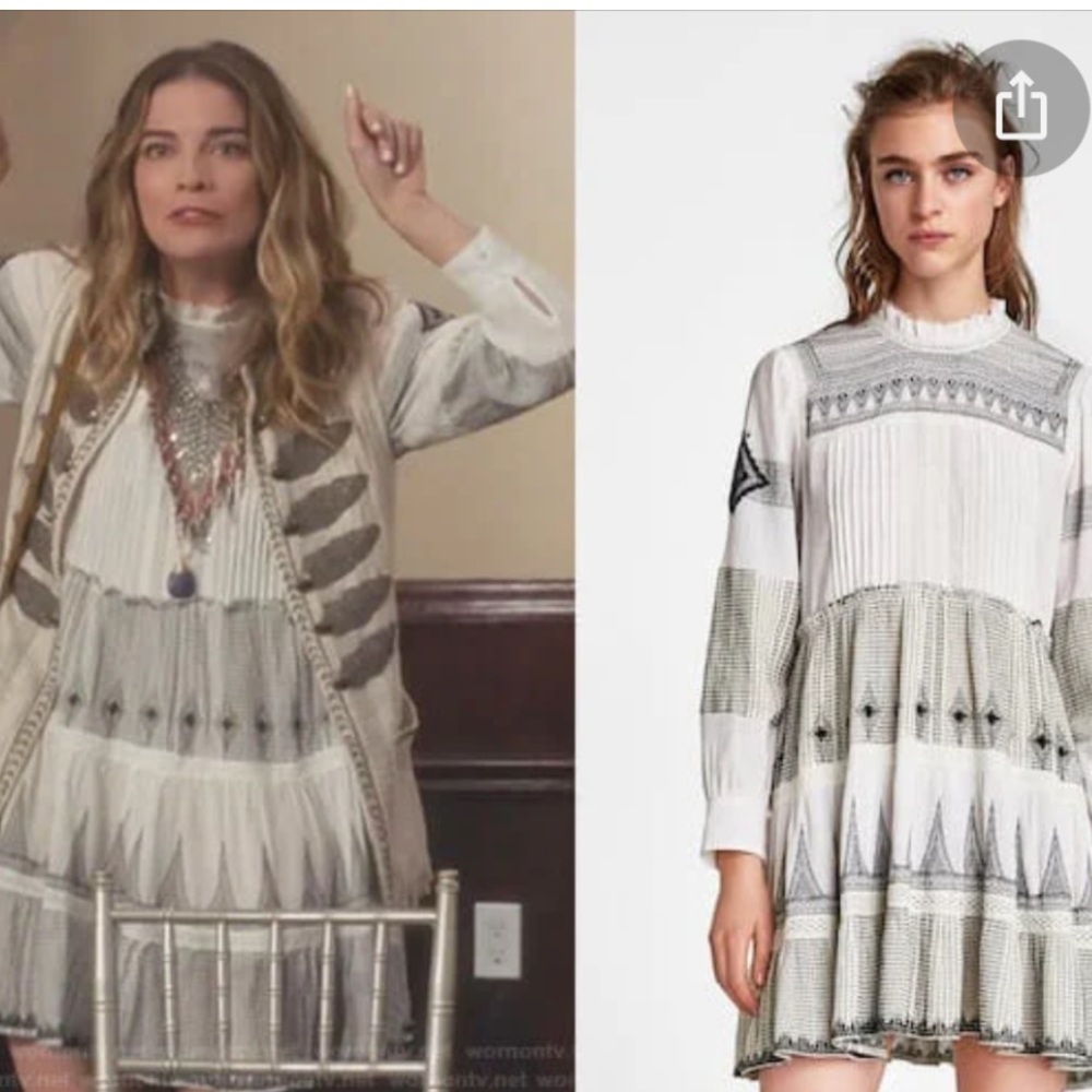ISO Zara white boho dress